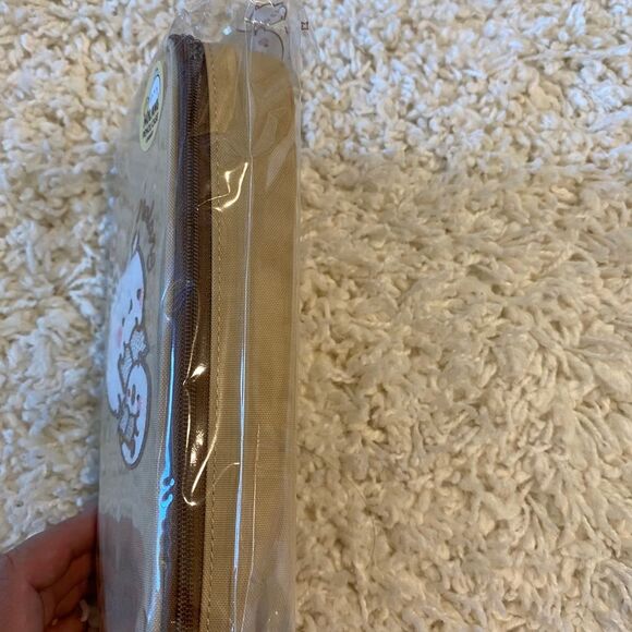 Cute Korean Animal Design Molang Pencil Case/Storage. Beige  OS. Kidcore. Gifts. - Picture 3 of 4